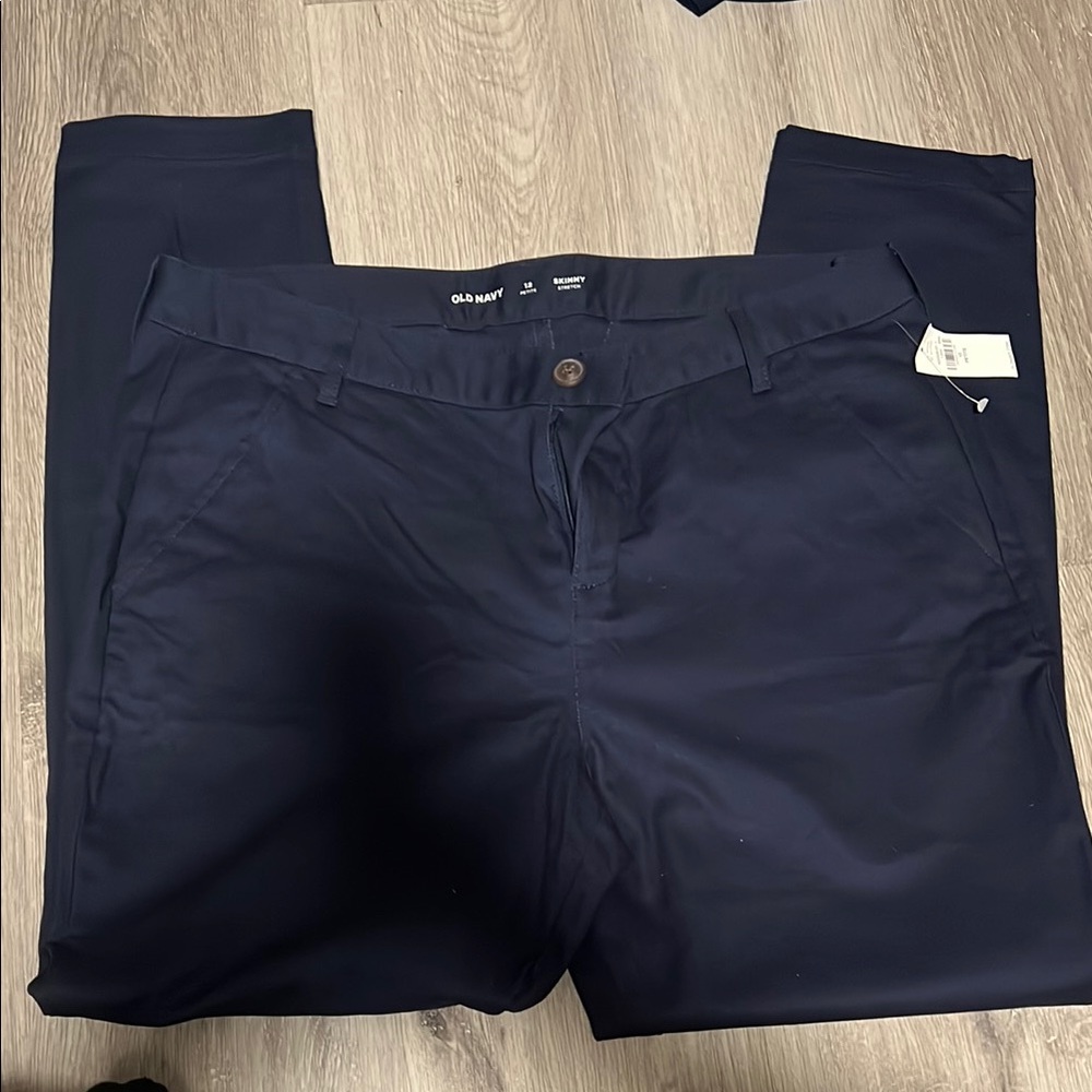 Old Navy Blue Chinos Versatile Cotton Blend